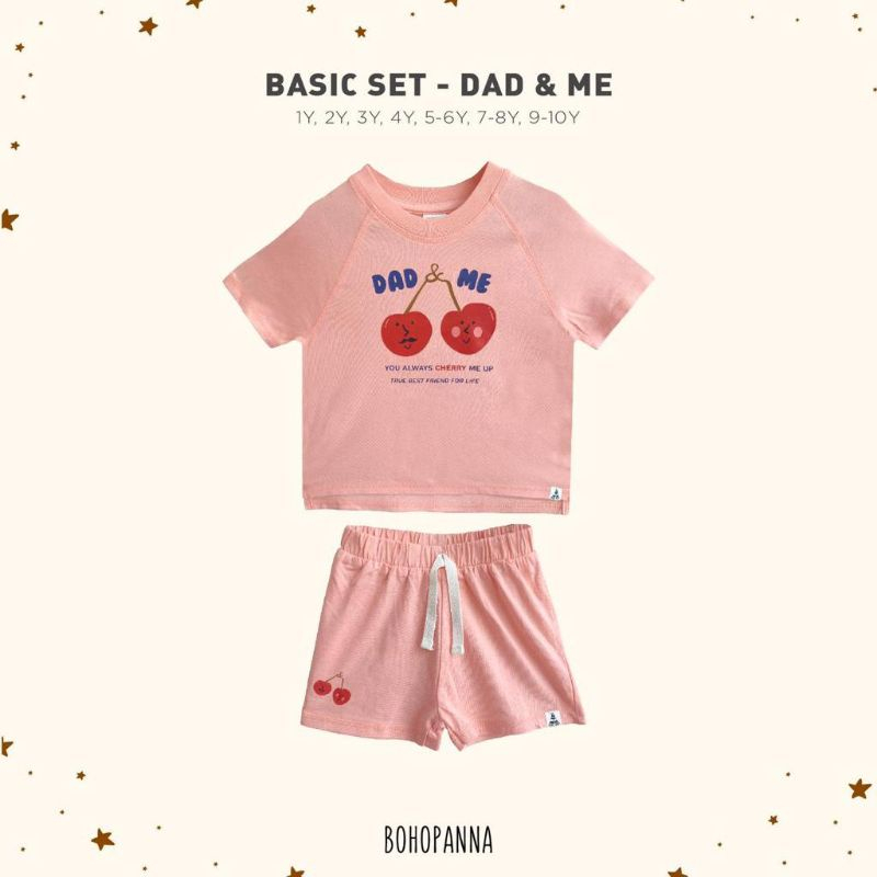 Bohopanna Basic Set Overtee Set - Pakaian set anak unisex