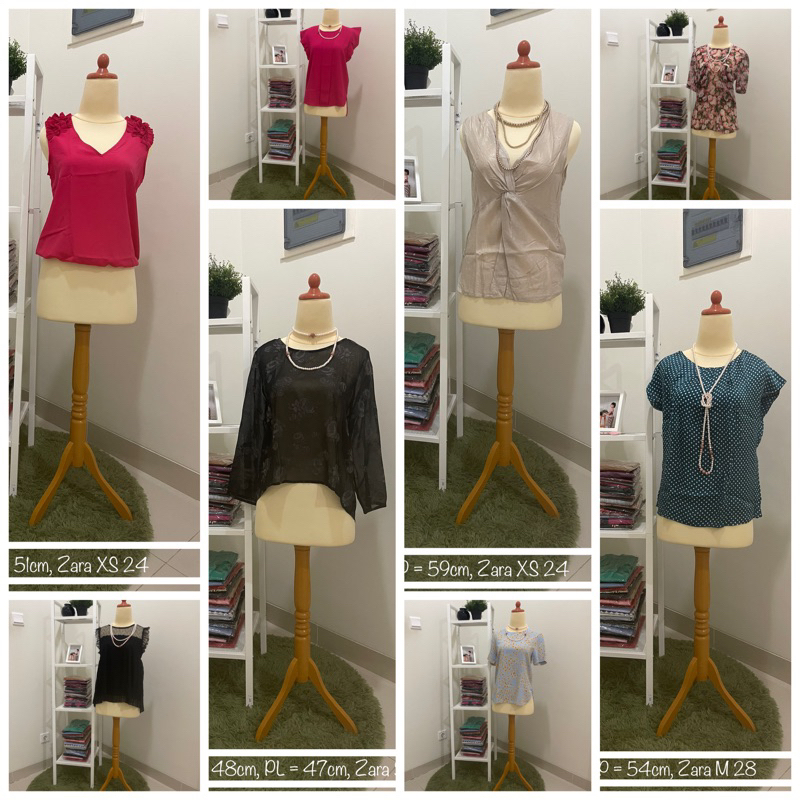 Preloved Branded Baju Bekas Atasan Wanita ZARA-A