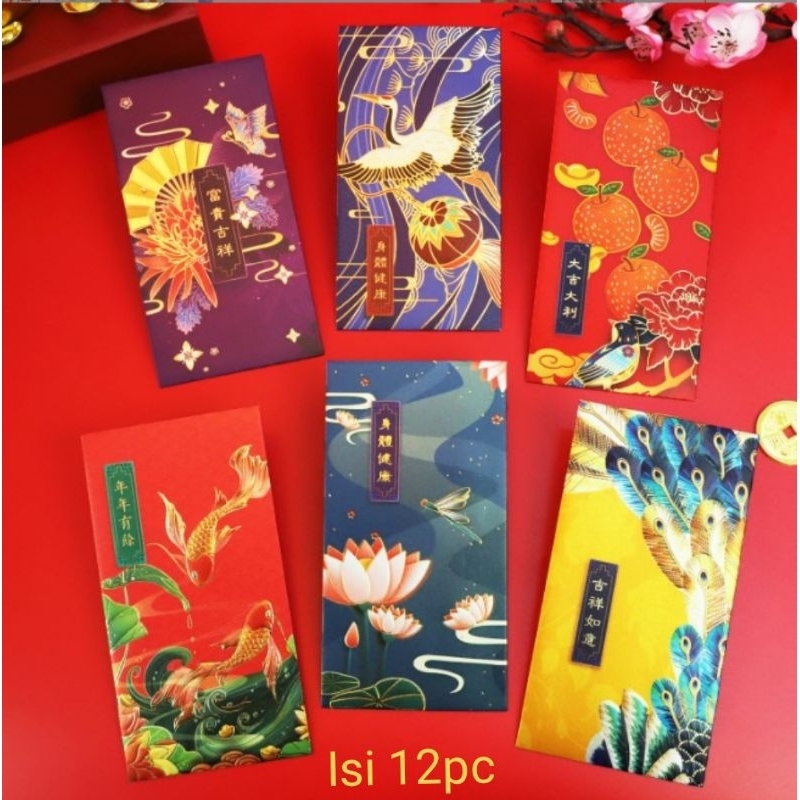 

Ampau Premium Motif 3D Glossy Art Paper Hongbao Panjang Mewah Angpau Unik Cantik