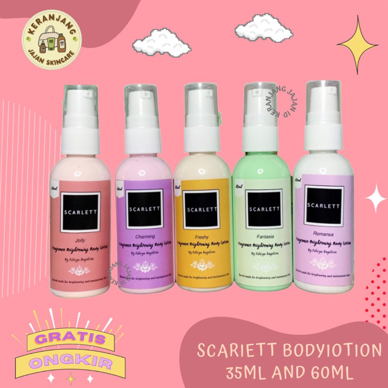 ❤️KJ❤️ Scarlett Mini Body Lotion 30ml 60ml | Scarlet Tester | Skarlett kecil imut menggemaskan