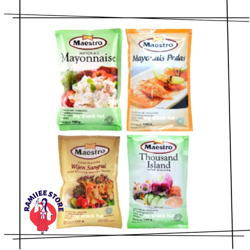 

Maestro Mayonaise Sachet Rendah Lemak Low Fat Mayonais 100g