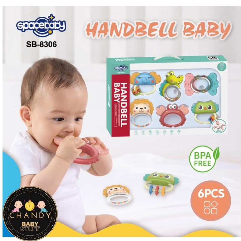 GIGITAN BAYI HANDBELL BABY TEETHER SB 8305, SB 8306, SB 8307