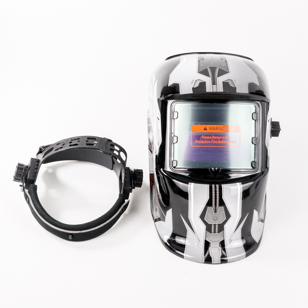 Helm Las Otomatis Auto Darkening Welding Helmet Terminator - HW-013 - 7ROTCBBK Black