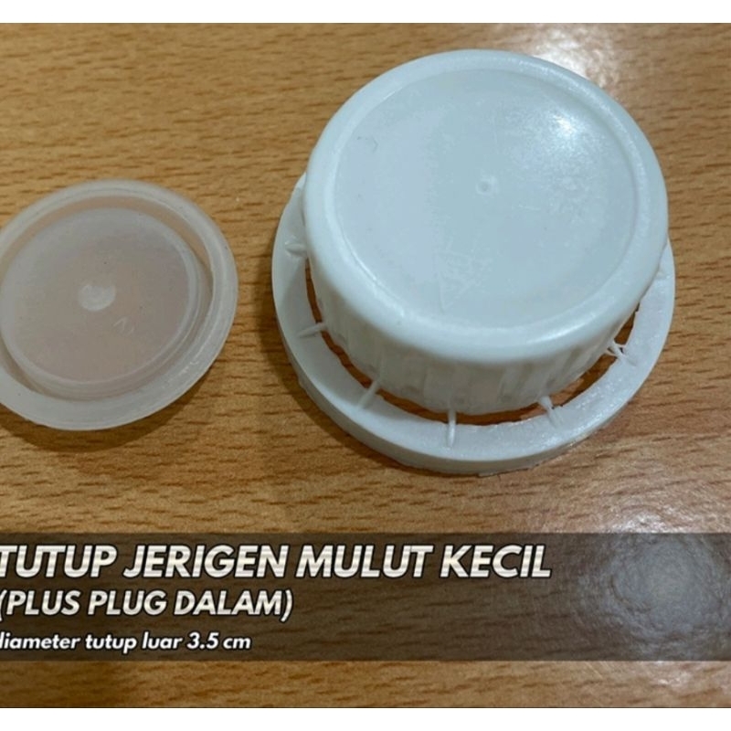 Tutup Segel Luar+Plug Dalam Jerigen 5 Liter LUBANG KECIL TOP