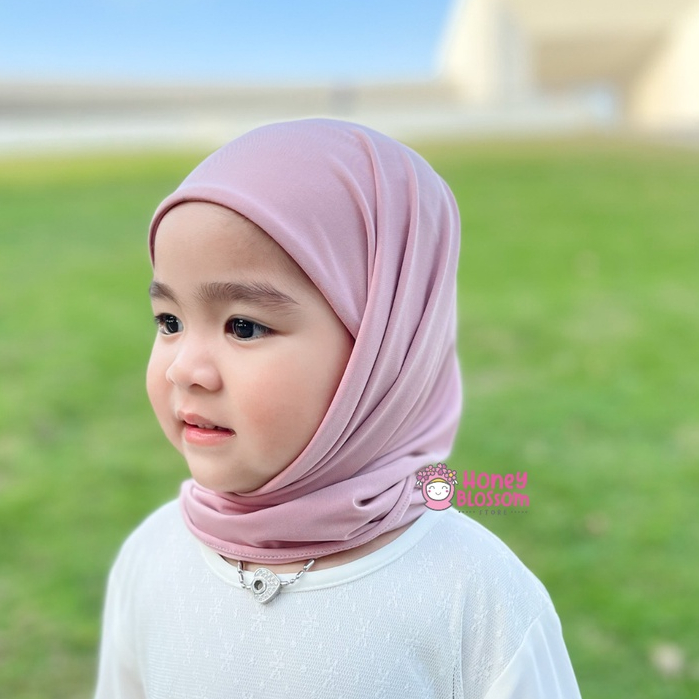HoneyBlossom - pashtan inner kejora series / jibab anak perempuan / pasmina instan anak 1-6 tahun