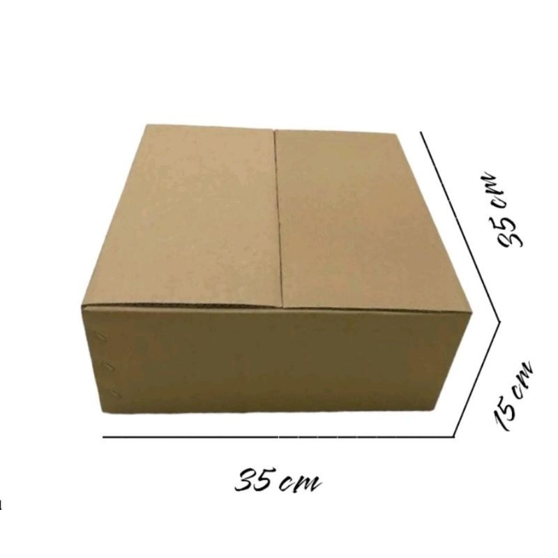 

Kardus/box Ukuran 35x35x15 cm Single wall polos