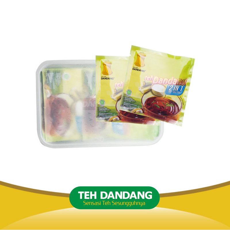 Teh dandang celup 2in1 free lunch box sudah dengan gula