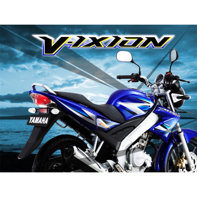 STIKER STRIPING MOTOR VIXION 2007 BIRU