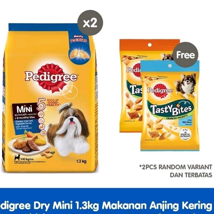 Pedigree Small Mini Chicken 1,3 kg Freshpack- makanan anjing mini