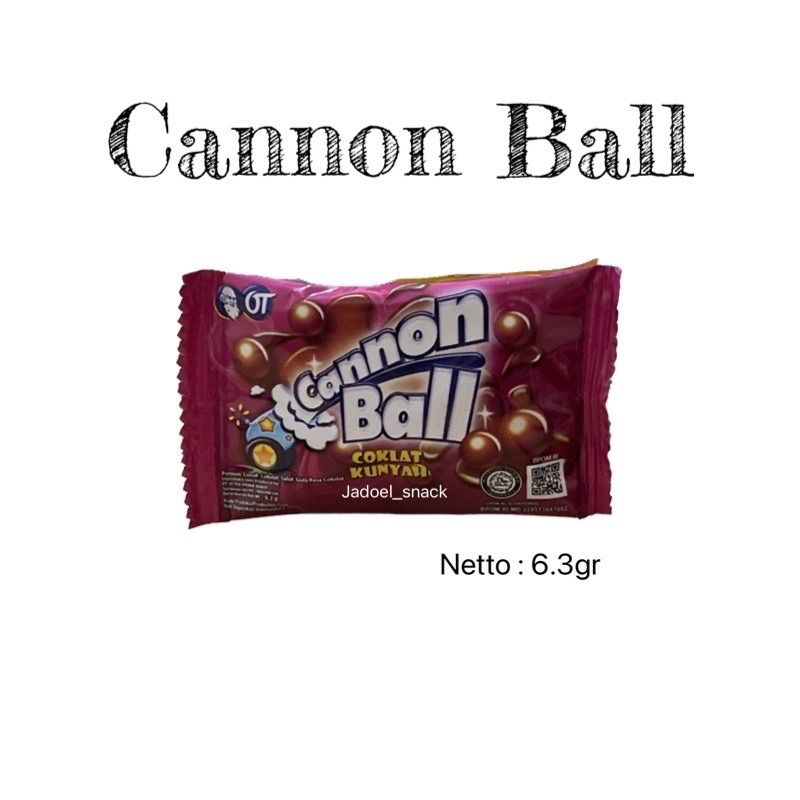 

Cokelat Cannon Ball - Cokelat Kunyah isi 1 pcs