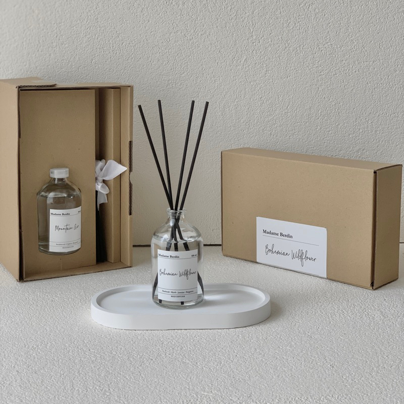 Reed Diffuser Alami Ramah Lingkungan by Madame Berdin | Pengharum Ruangan Ramah Lingkungan | Hampers Bridesmaid | Hadiah Lebaran | Kado Ulangtahun Wisuda | Kado Sahabat | Properti foto Aesthetic | Hampers Wedding Wisuda Ulangtahun
