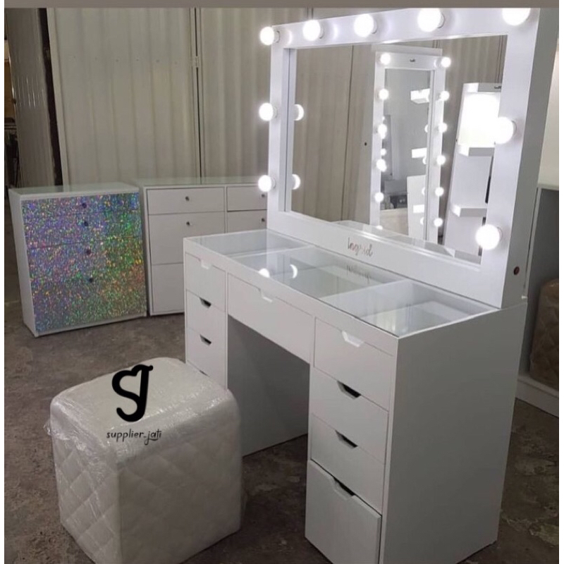 meja rias makeup meja rias kekinian meja rias lampu meja rias kaca makeup table vanity mirrors