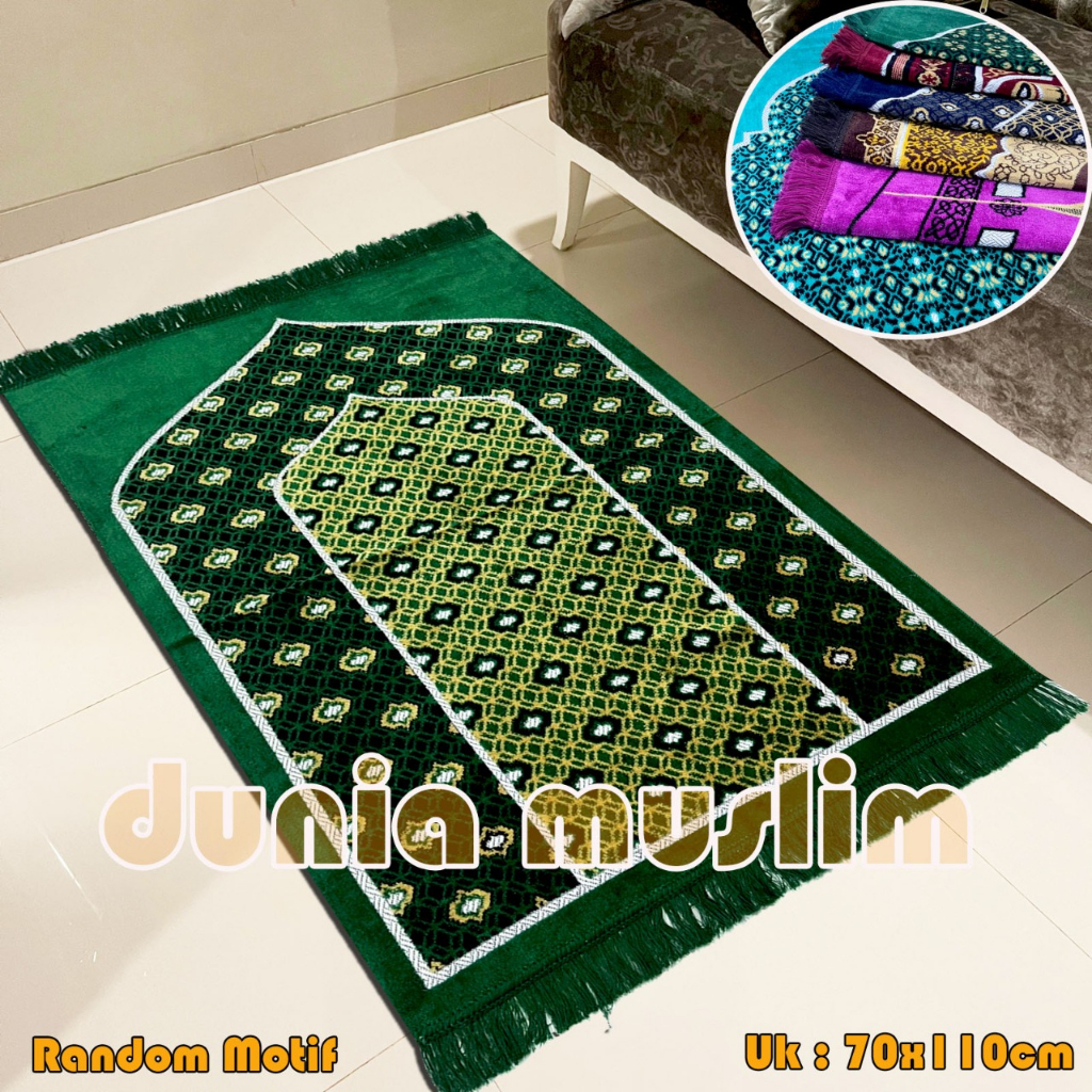 Sajadah Dewasa Tebal Turki Dijamin Halus ukuran 70 cm x 110 cm