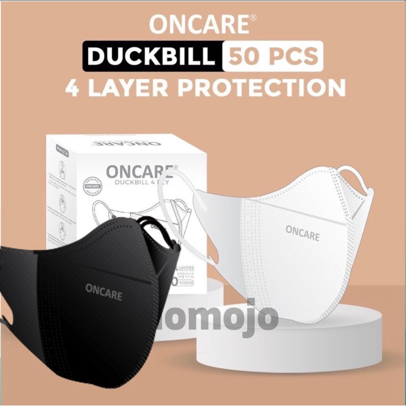 ONCARE Masker Duckbill Dewasa 4 ply Box 50 pcs