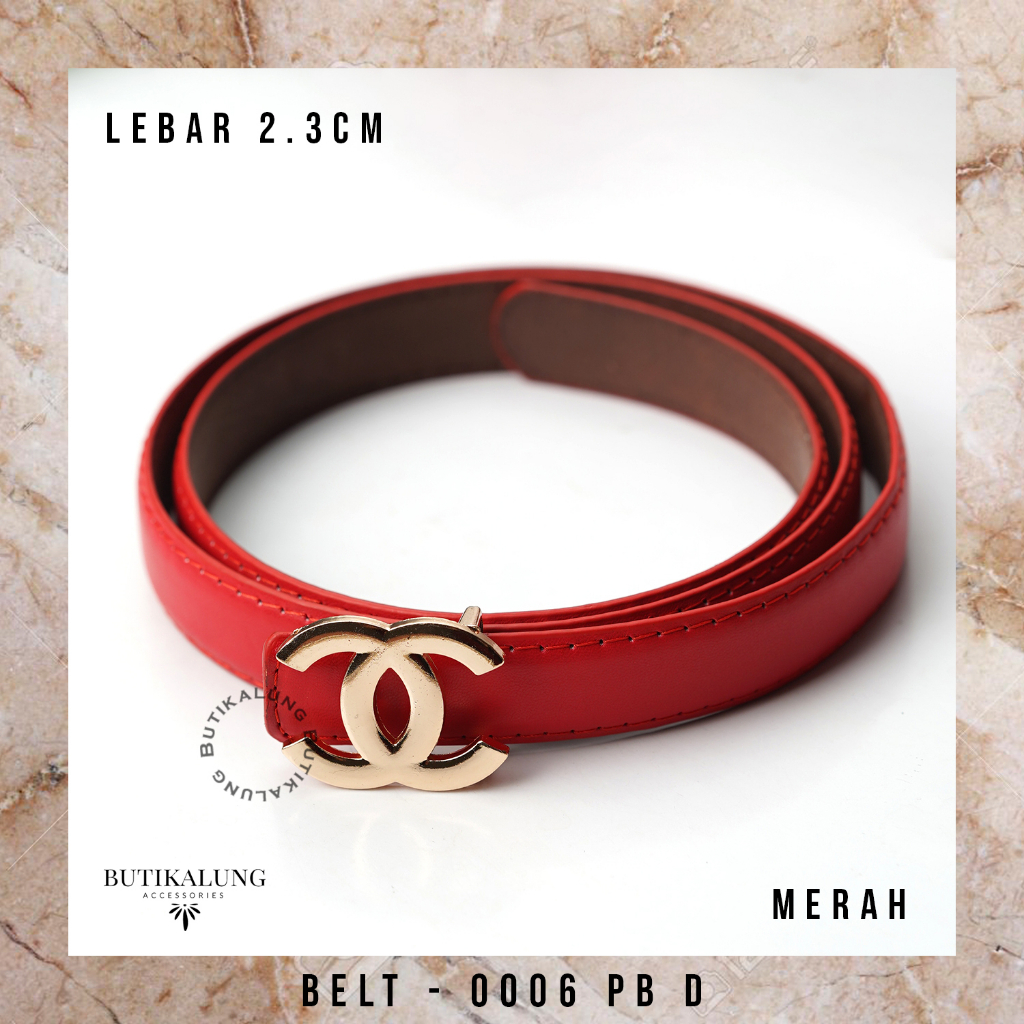 Ikat Pinggang Kulit Gesper Kulit Belt Kulit Sabuk Aksesoris Fashion Tali Pinggang Wanita BUTIKALUNG 0006PB