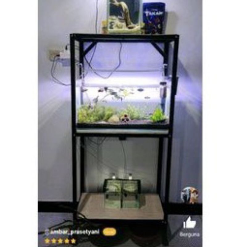 Rak aquarium P60 L40 T120 / Rak susun serbaguna / Rak besi / Rak serbaguna