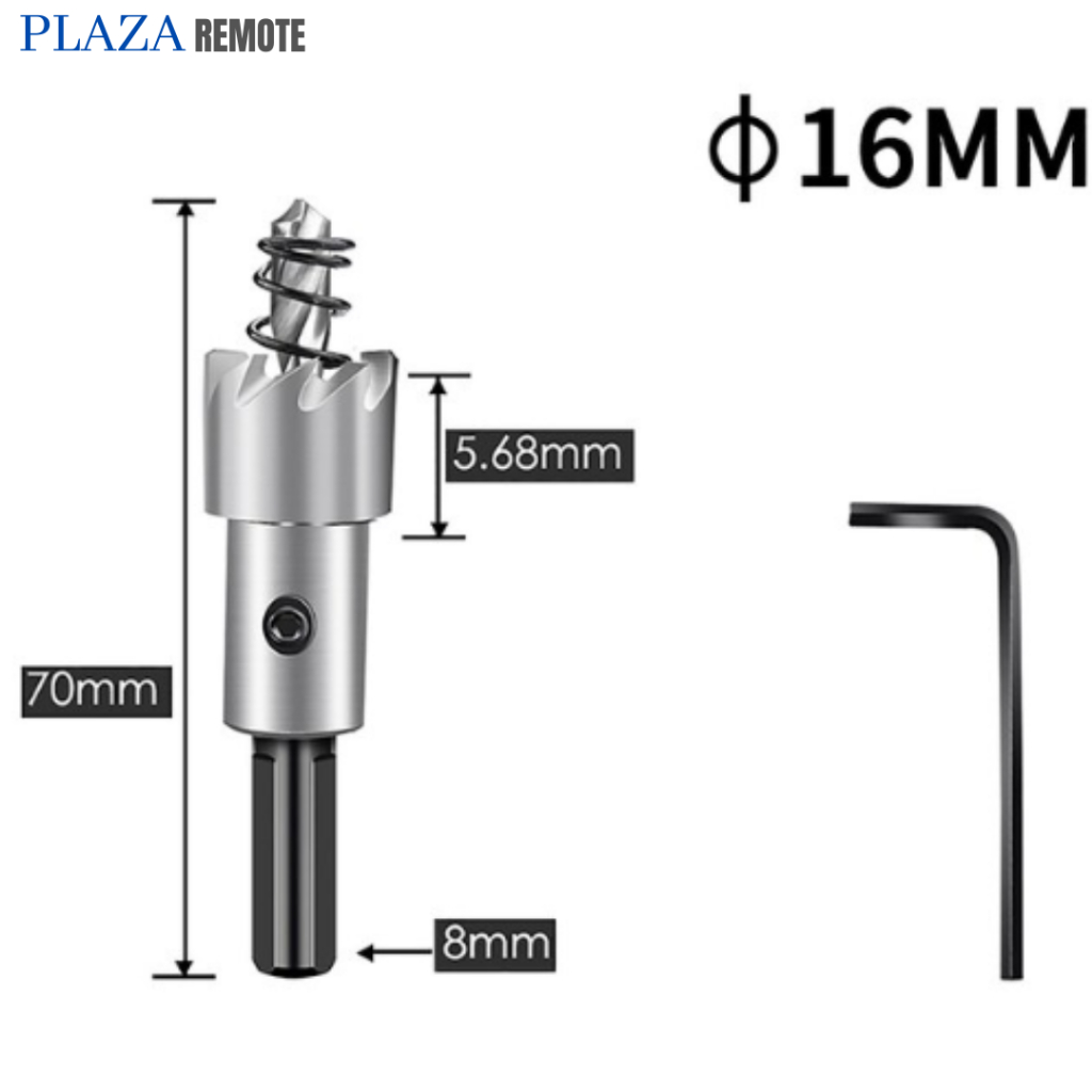 MATA BOR HOLESAW PEMBOLONG BESI BAJA STAINLESS STEEL 16 MM