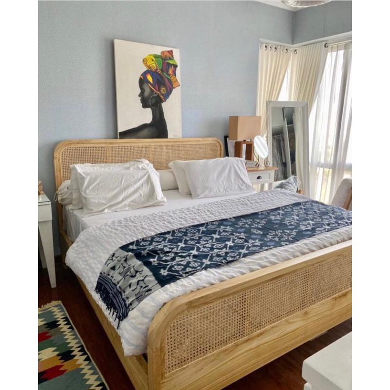 Tempat tidur/ dipan / ranjang tidur rotan/ tempat tidur minimalis ukuran 180x200cm
