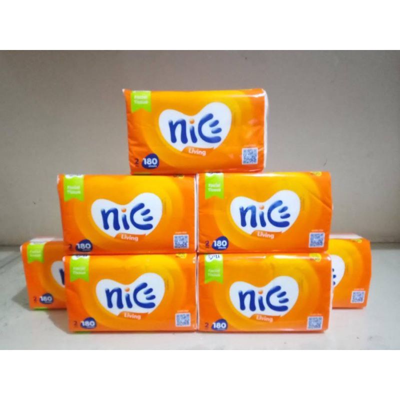 PROMO BELI 6 FREE ONGKIR!!! TISSUE NICE 180 SHEETS