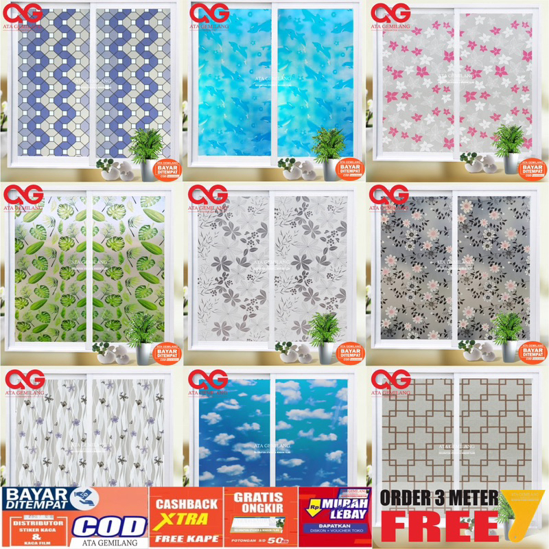 Stiker Kaca Jendela/Sticker Kaca/Stiker Kaca/Stiker Jendela Kaca/Stiker Jendela/Stiker Motif/Stiker 