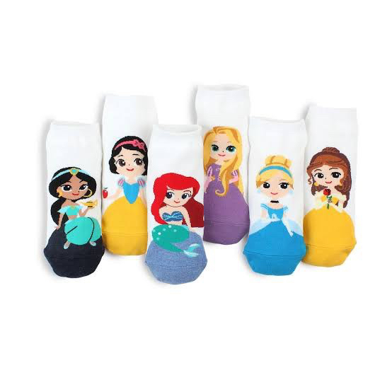 kaos kaki kaus kaki pendek disney girl princess