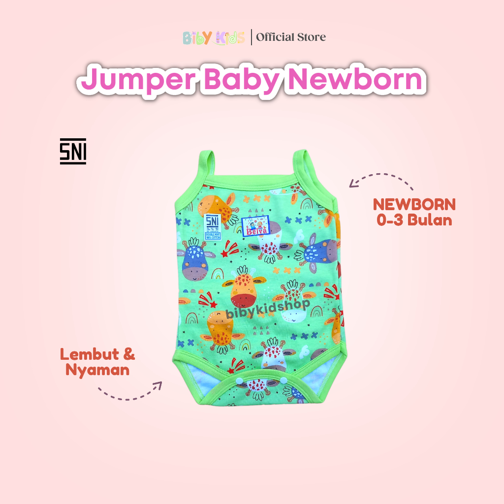 SNI Jumper Bayi Perempuan 0-3 Bulan Baby Newborn Jumper Romper Singlet Lucu Bayi Baru Lahir