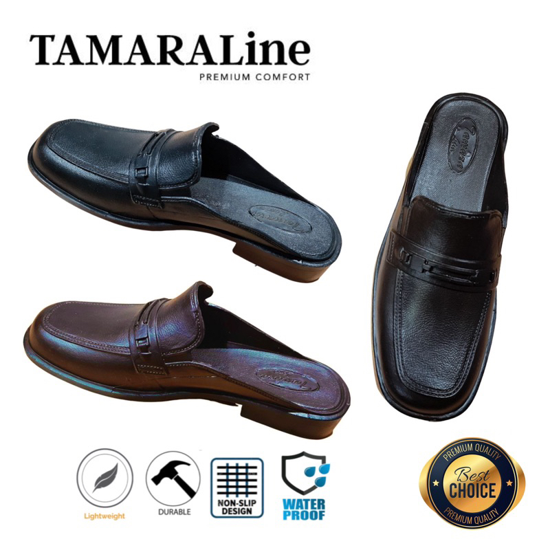 Sepatu Sandal Selop Slide Slip on Karet Pria Dewasa / Remaja - TAMARALINE 106 / Bahan Premium Lentur Empuk Ringan Kuat Anti Slip Anti Air / Model Casual Santai Rumah Kerja Kantor Outdoor Kamar Mandi  Murah Original