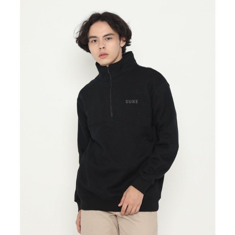 swater cn suke hitam pria wanita / creewneck hitam cn suke pria terbaru / sweatshirt pria wanita hit