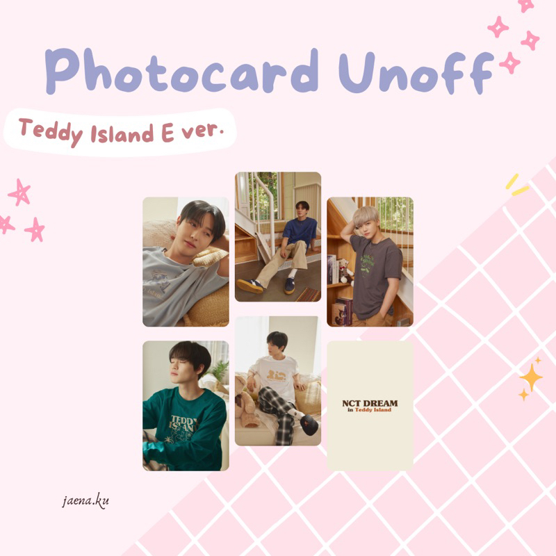 [NCT DREAM] PHOTOCARD NCT DREAM ANCOL TEDDY lSLAND