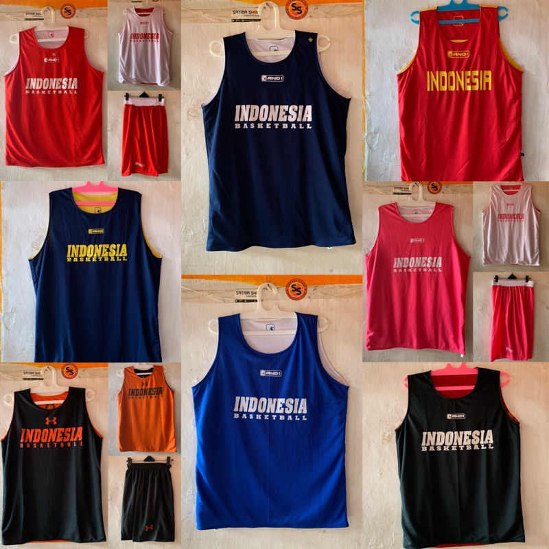 Jersey basket Bolak balik | Jersey training | Jersey Basket Timnas Indonesia