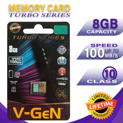 MICRO SD V GEN 8GB CLASS 10 TURBO SERIES