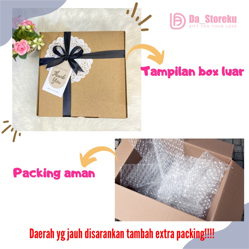 HAMPERS GIFT BOX BONEKA KADO BONEKA MIX/ HADIAH VALENTINE / GIFT WISUDA / HAMPERS KADO ULANG TAHUN MURAH