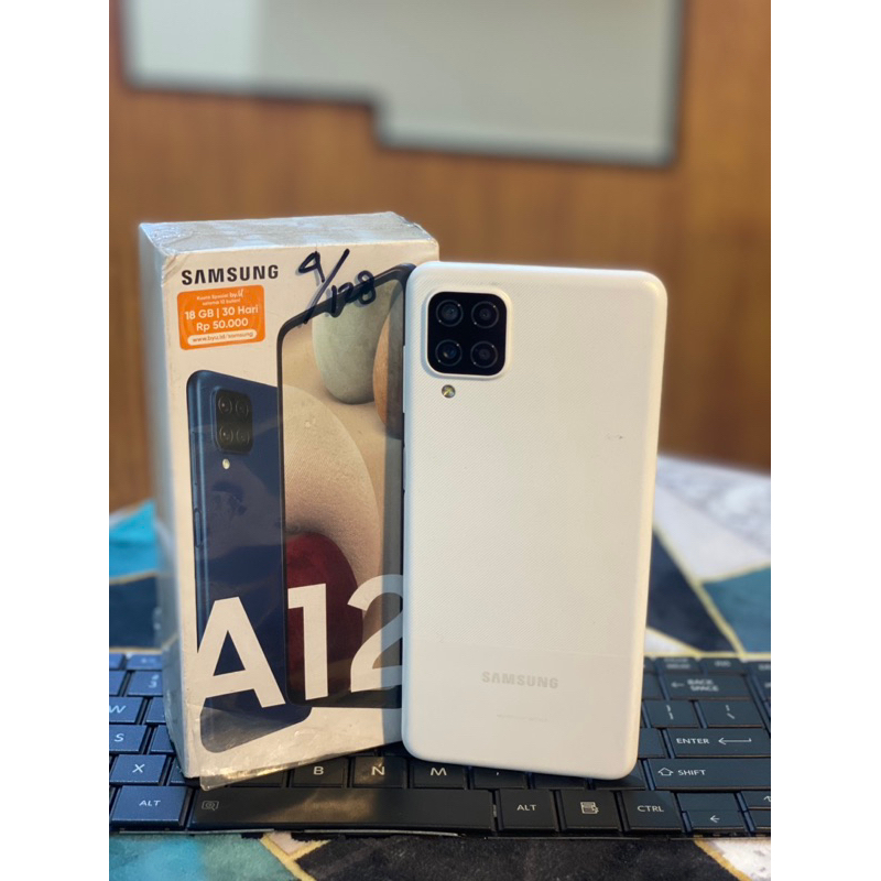 Samsung A12 [Ram 4/128gb] original resmi sein (Second)