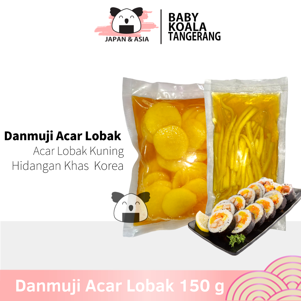 

DANMUJI Stick & Slice Acar lobak Korea 150 g | Takuan | Untuk Kimbab--