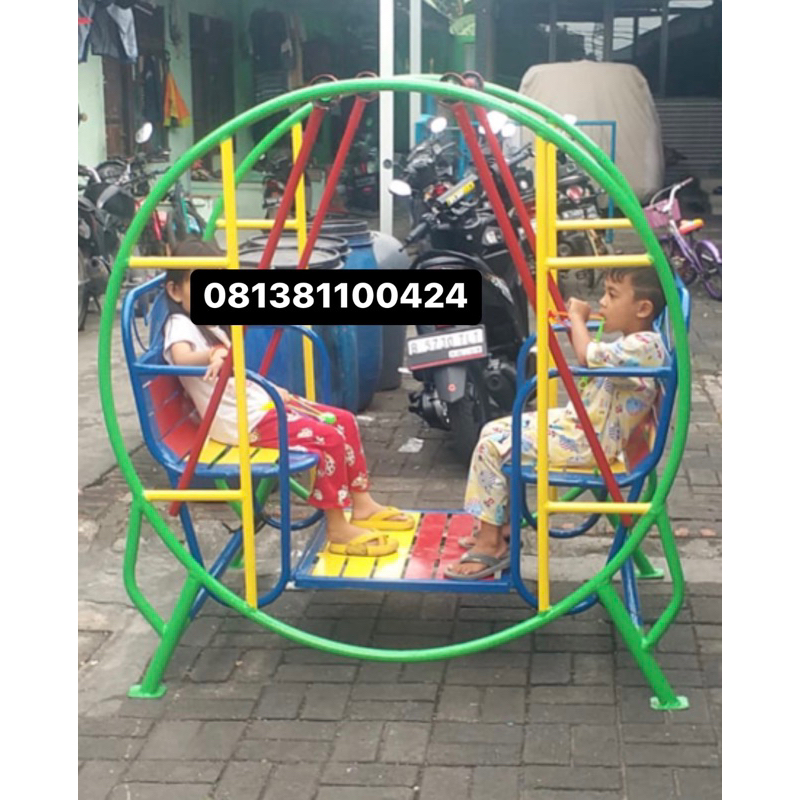 ayunan bulat bangku 60cm ayunan taman bermain free ongkir jkt