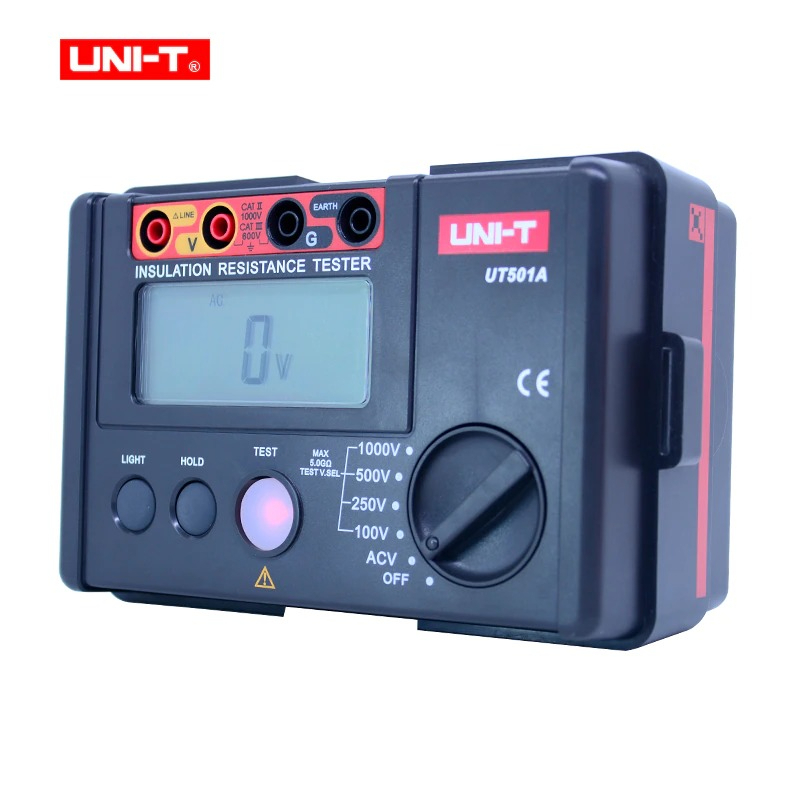 UNI-T Digital Insulation Resistance Voltage Tester 2000m Ohm - UT501A - Black