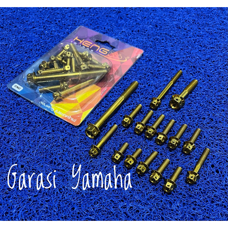 Baut cvt nouvo probolt gold set isi 16 pcs baut set cvt nouvo gold baut bak cvt nouvo gold