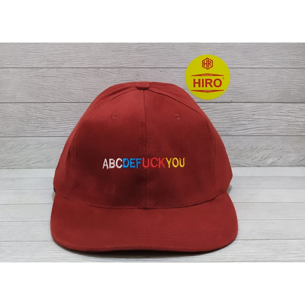 [COD]Topi Distro Pria/Topi Baseball Bordir Abcfu New Model/Topi Distro Keren