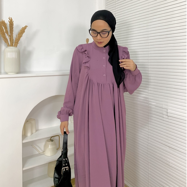 Mayra Dress Pakaian Wanita Kekinian Gamis Terbaru By Mahyra