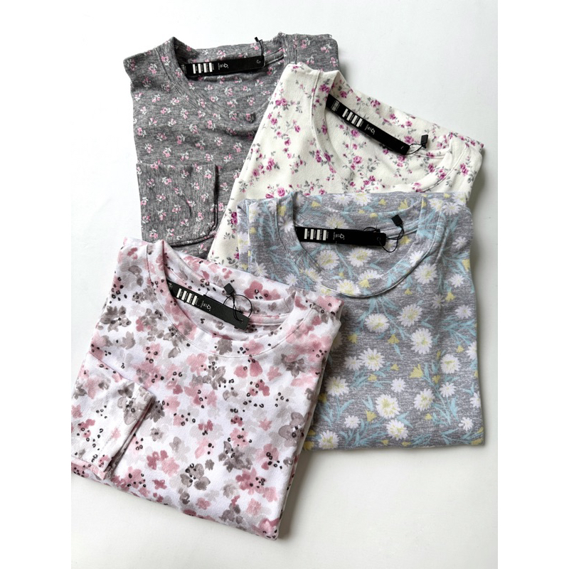 READYBASIC - BAJU KAOS LENGAN PANJANG BAHAN RAJUT PREMIUM MOTIF