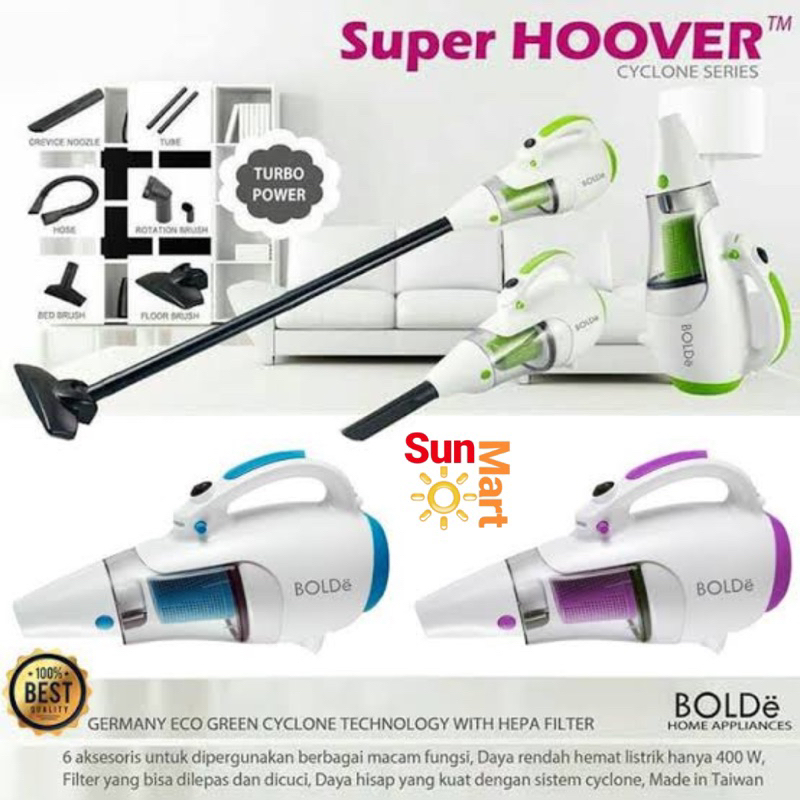 Bolde Super Hoover Cyclone Vacum Cleaner Daya Hisap Sangat Kuat