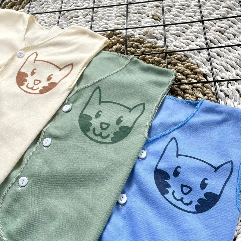 3 PCS Baju Lengan Kutung Bayi Bayi Atasan Bayi Baju Newborn Baju Bayi Baru Lahir Gift Bayi Hadiah Lahiran Bayi DNW BABY