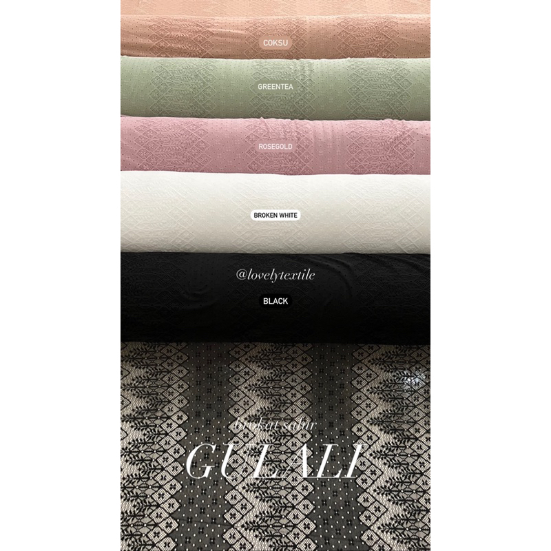 Kain Kebaya Brokat Kain Brokat Meteran Kain Brokat Malika Motif Salur Gulali