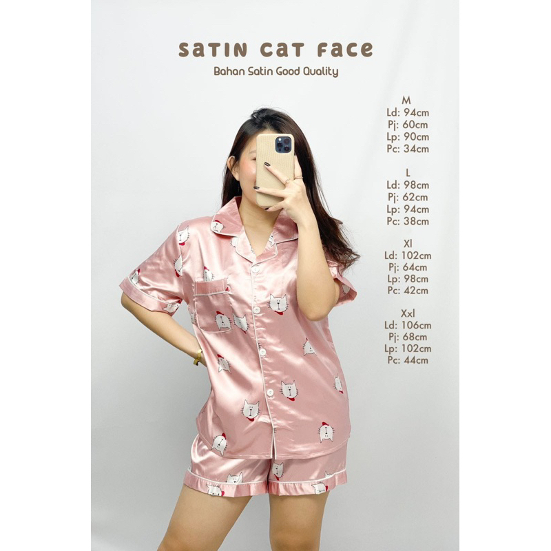 baju tidur celana pendek 5 motif premium import murah/ piyama hp tidur lucu/ pajamas satin hp