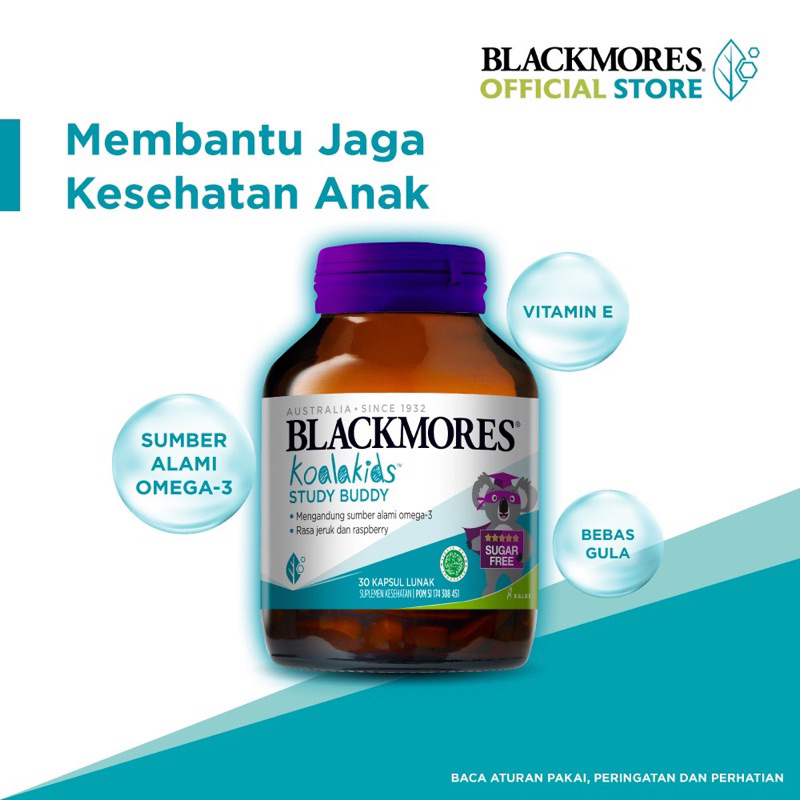 Jual Blackmores Koalakids Study Buddy 1 Kapsul Sehari Mengandung Sumber ...