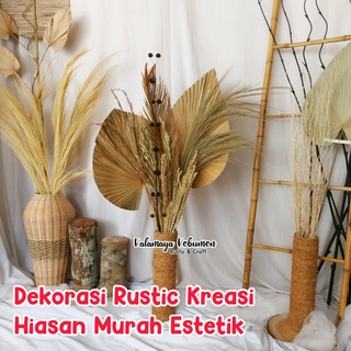 Paket Dekorasi Kreasi 1 Pampas Palem Rustic Estetik Pothobooth Studio Pasang Sendiri Hiasan Lamaran 