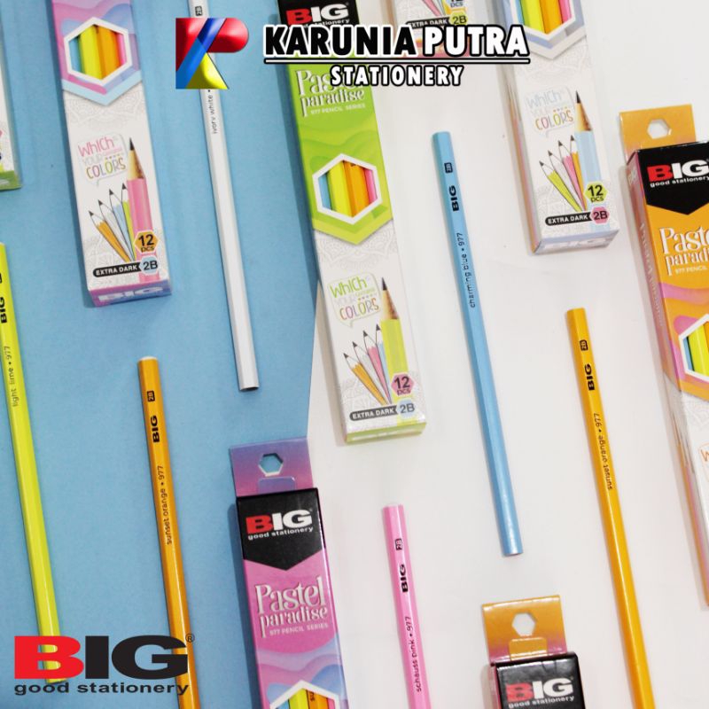 

Pensil 2B BIG Pastel Paradise 977 1pack 12pcs