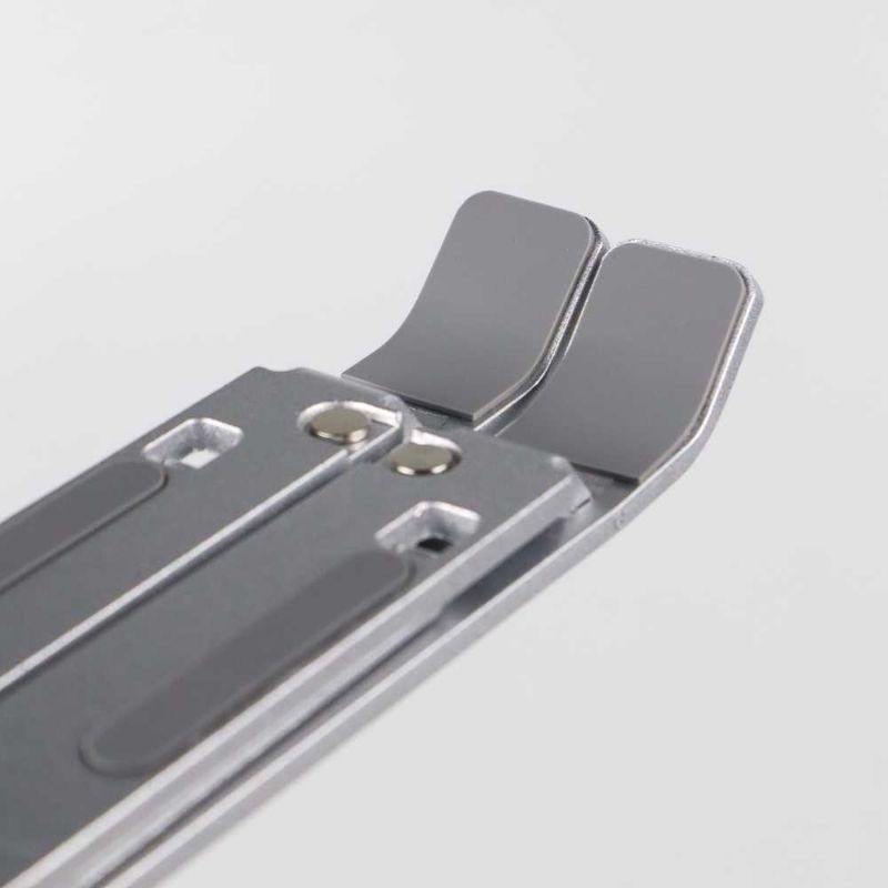 NUOXI Laptop Stand Aluminium Foldable Adjustable 6 Height - N3 Silver