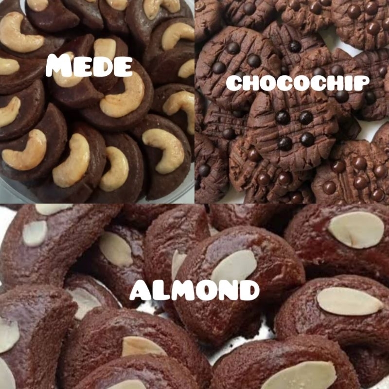 

COOKIES COKLAT MEDE / CHOCOCHIP / ALMOND