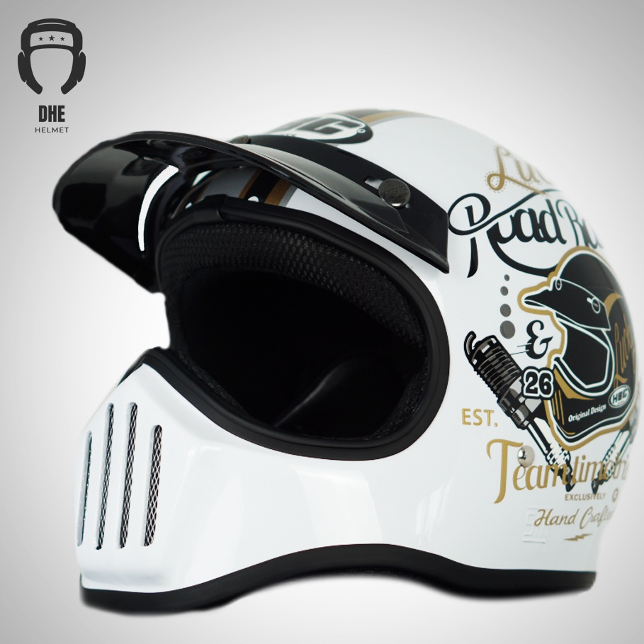 HELM CAKIL RETRO HBC MOTIF PREMIUM HELM KLASIK CAKIL MOTIF ORIGINAL GROSIR HELM MODERN HELM CAKIL KE
